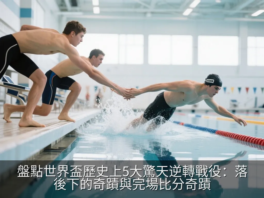 足球運動員在聚光燈下熱烈慶祝勝利的抽象剪影,展現逆轉比賽後的狂喜與激情